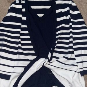 Striped Black and White Women's Sweater